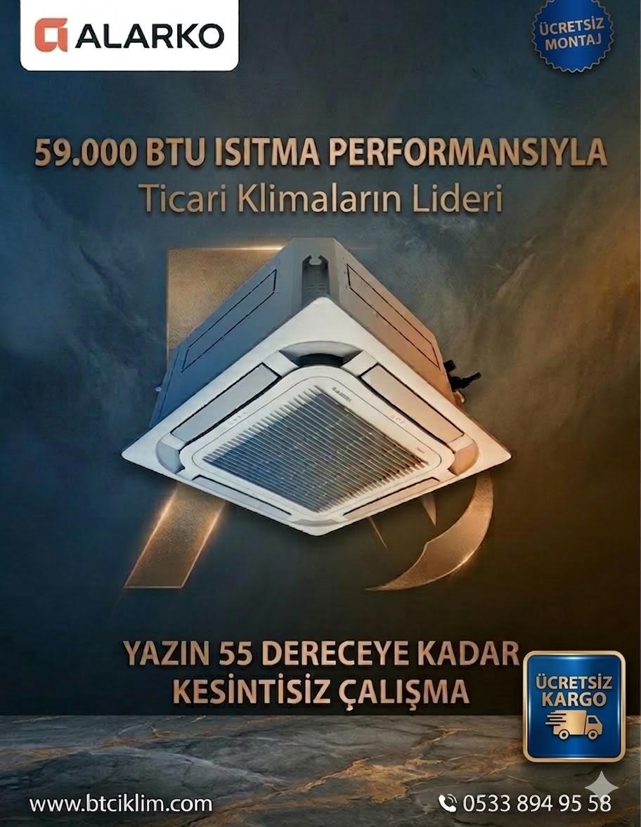 Alarko Flair Kaset Tipi Split Klima 48.000 BTU/h